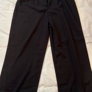 Classic Black Wide-Leg Trousers